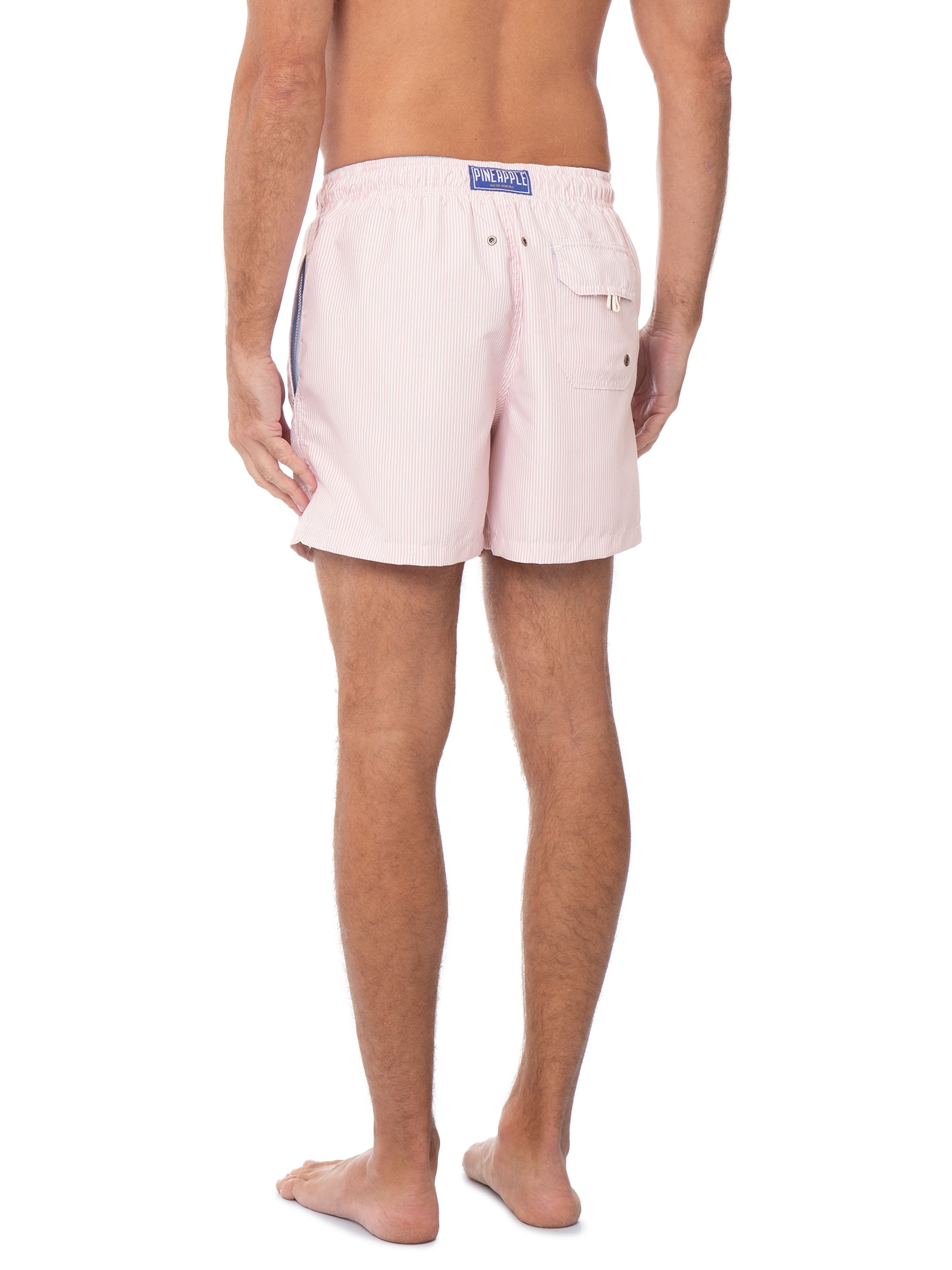Short Praia Masculino Poolside Laranja Pineapple