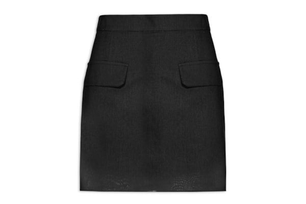 Short Saia Alfaiataria Básico - Preto