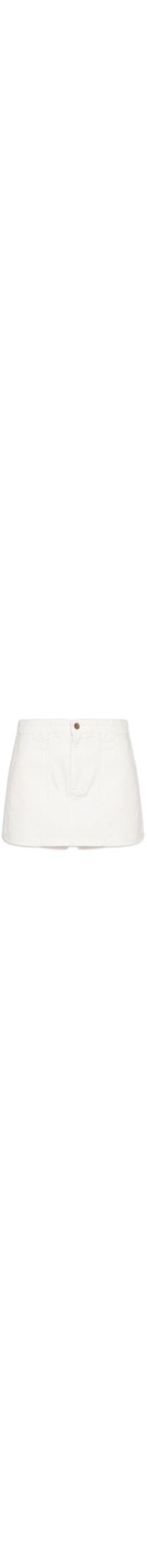 Short Saia Amara Sarja - Branco