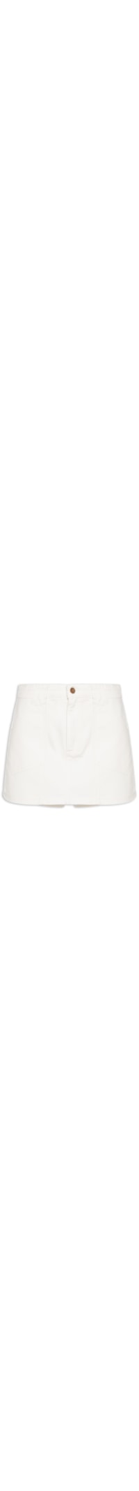 Short Saia Amara Sarja - Branco