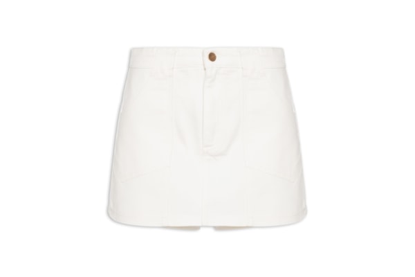 Short Saia  Amara Sarja - Branco