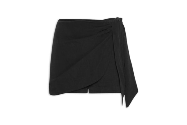 Short Saia Amarração - Preto