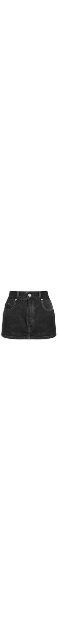 Short Saia Black Sarja - Preto