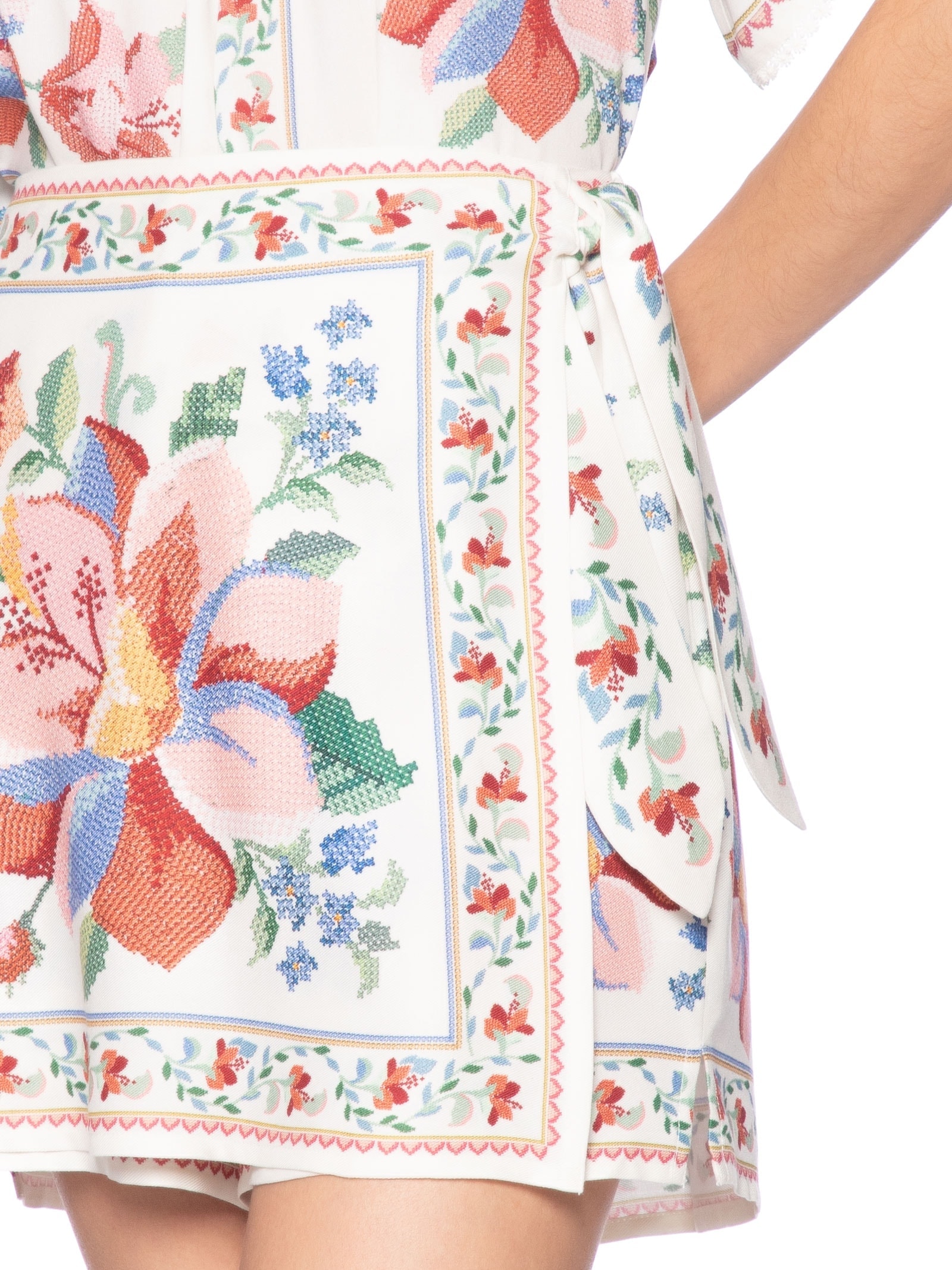 Short Saia Brisa Serena Off White Farm