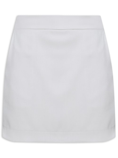 Short Saia Com Bolsos – Cinza