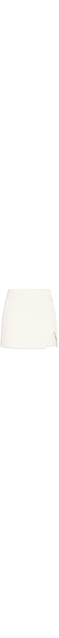 Short Saia Com Botões - Off White