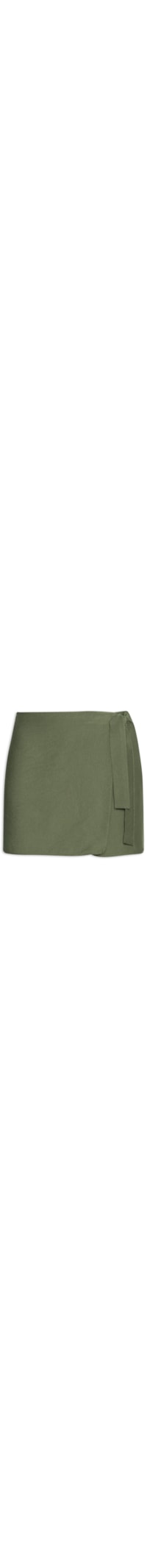 Short Saia Com Fecho De Amarração - Verde
