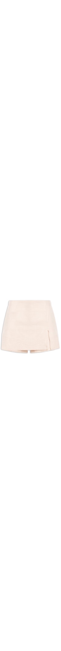 Short Saia com Fenda - Bege