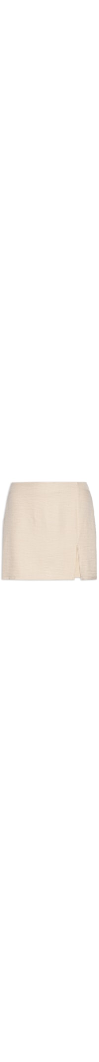 Short Saia com Fenda - Bege