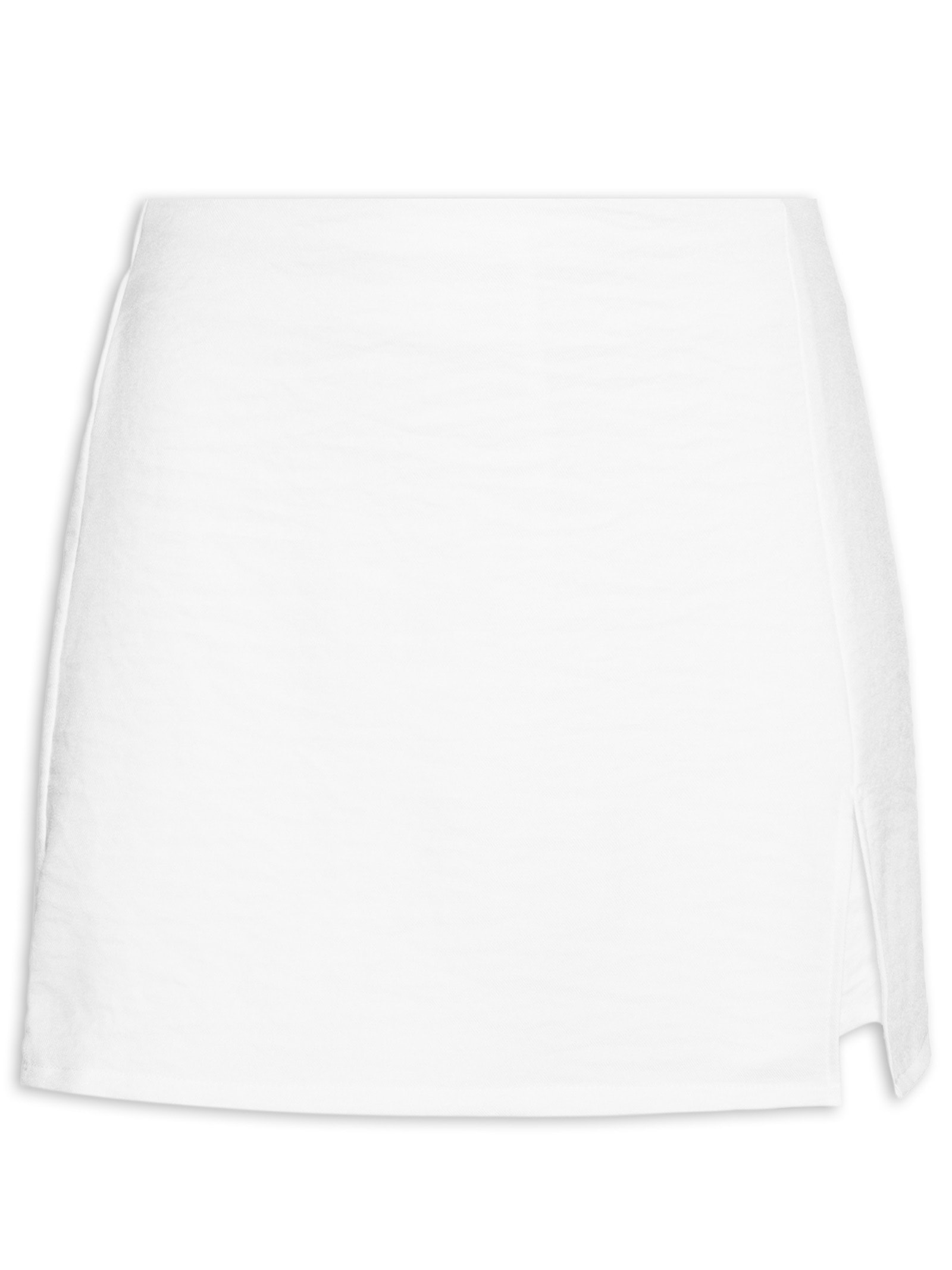 Short Saia com Fenda Branco Market 33