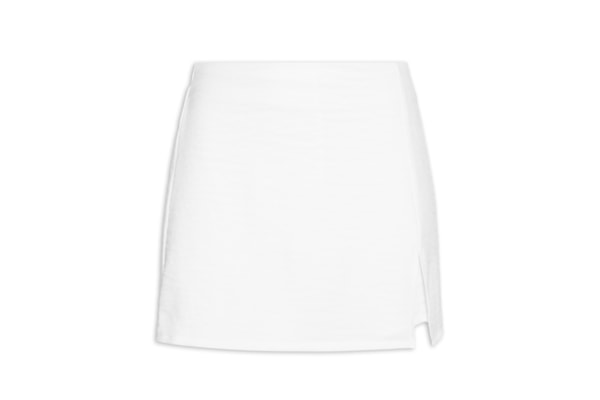 Short Saia com Fenda - Branco