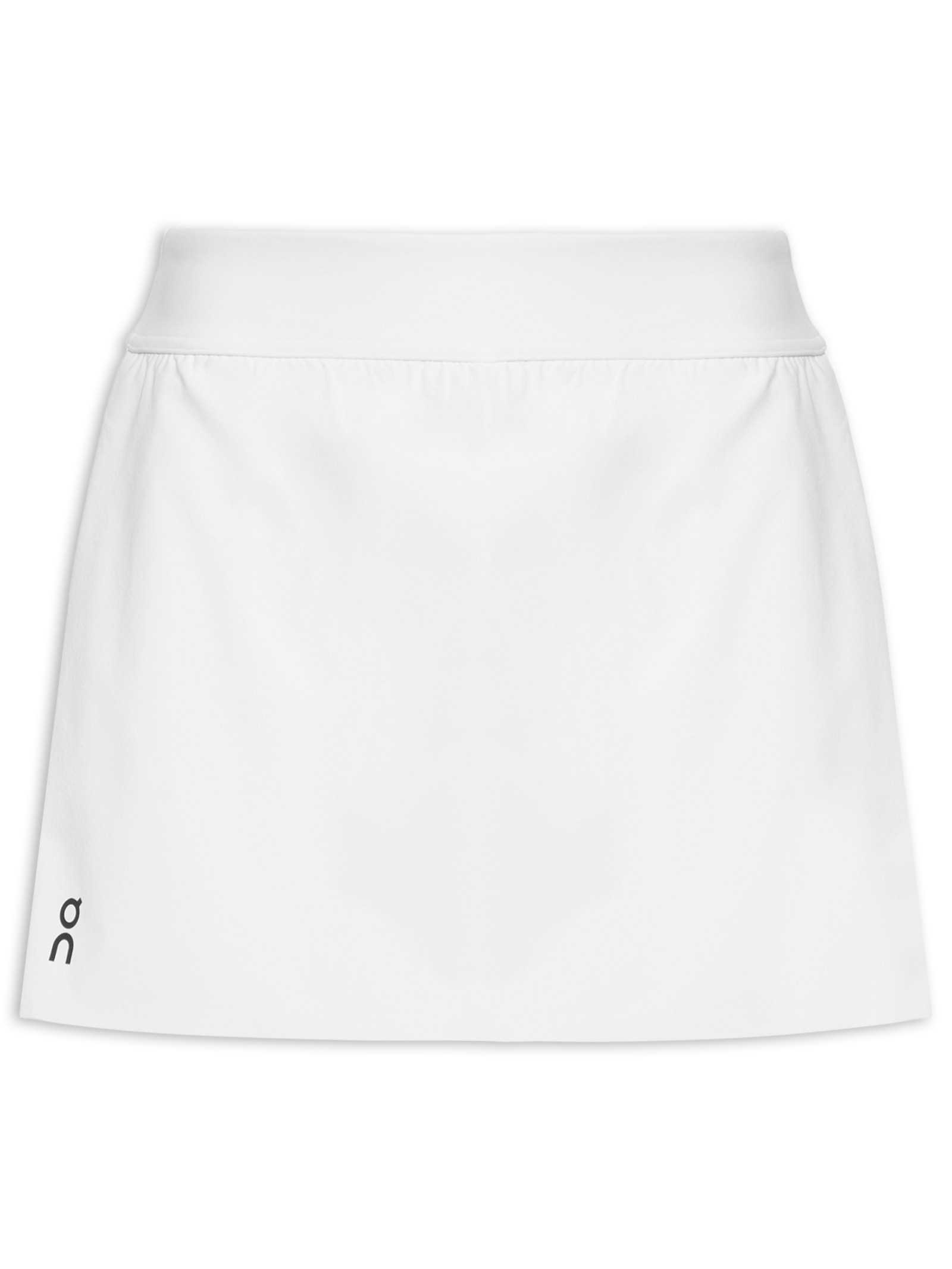 Short Saia Court Split Branco On Running