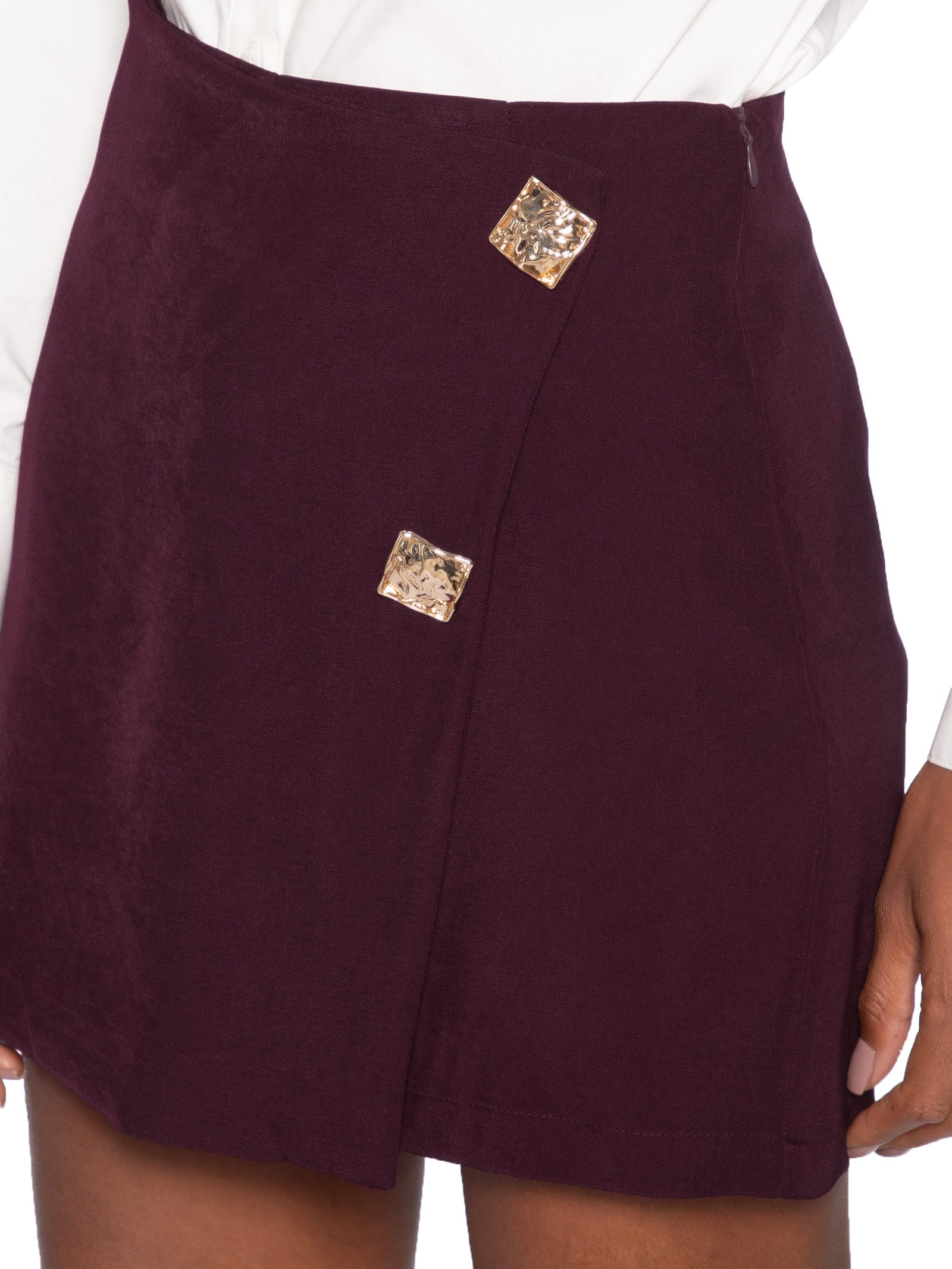 Short Saia Curta Transpassada Vermelho '2Essential