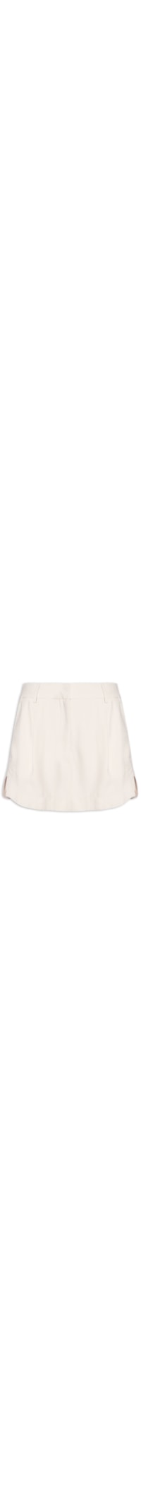 Short Saia De Crepe Whitecap - Bege