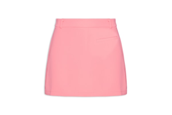 Short Saia Em Alfaiataria - Rosa