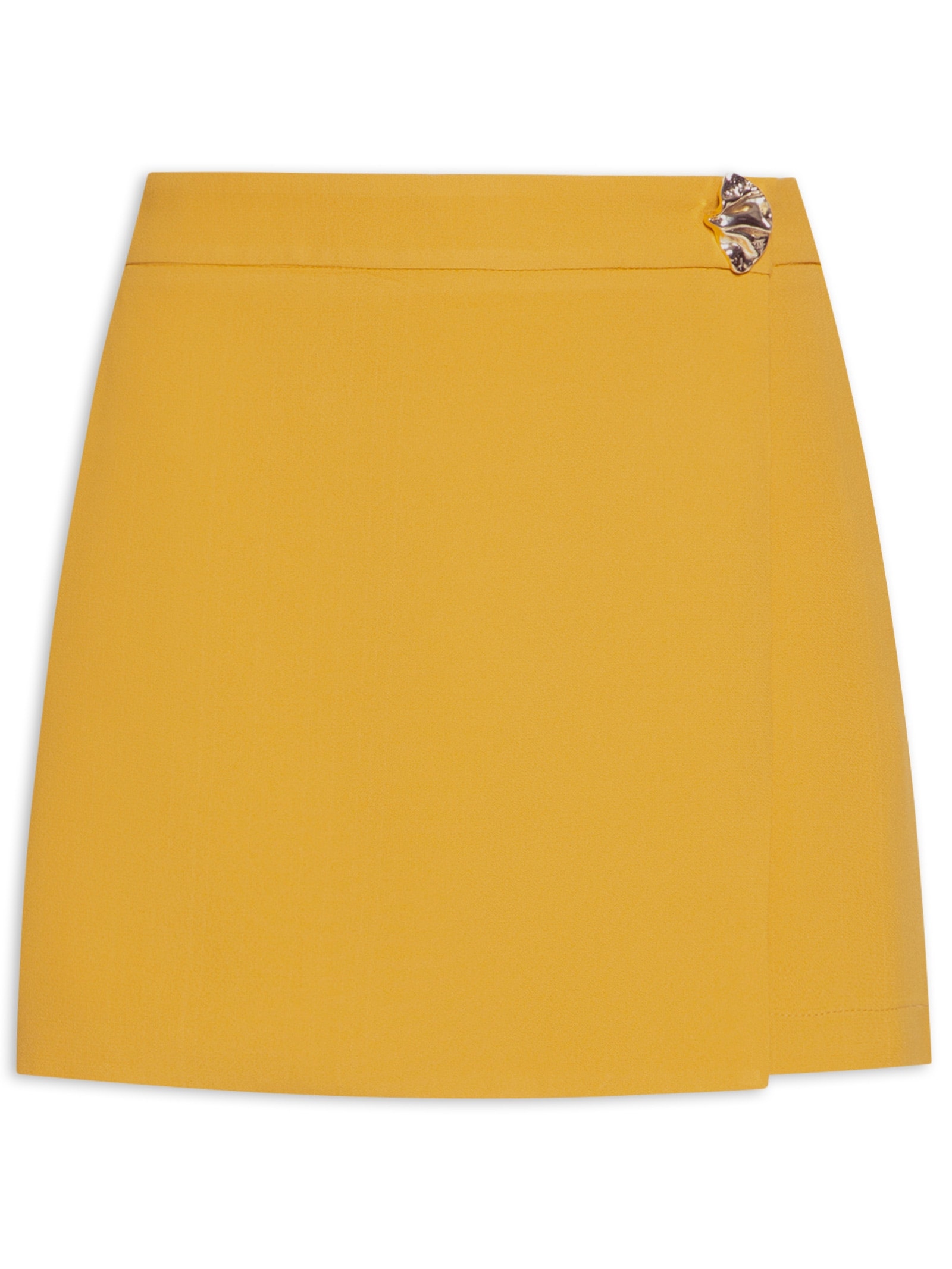 Short Saia Em Crepe Amarelo '2Essential
