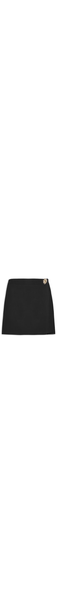 Short Saia Em Crepe - Preto