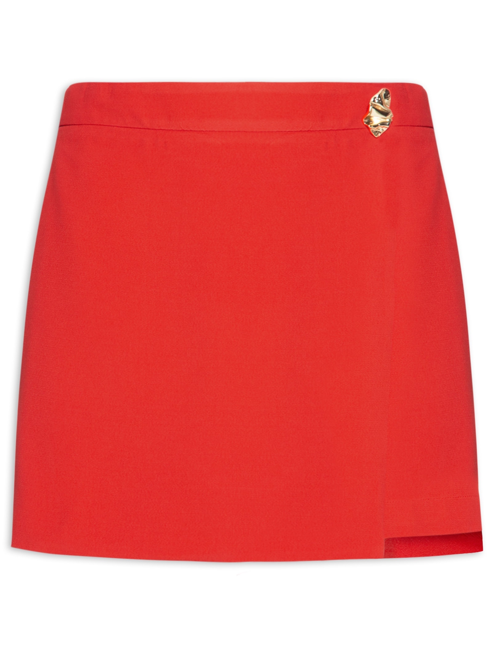 Short Saia Em Crepe Vermelho '2Essential