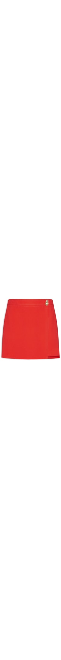 Short Saia Em Crepe - Vermelho