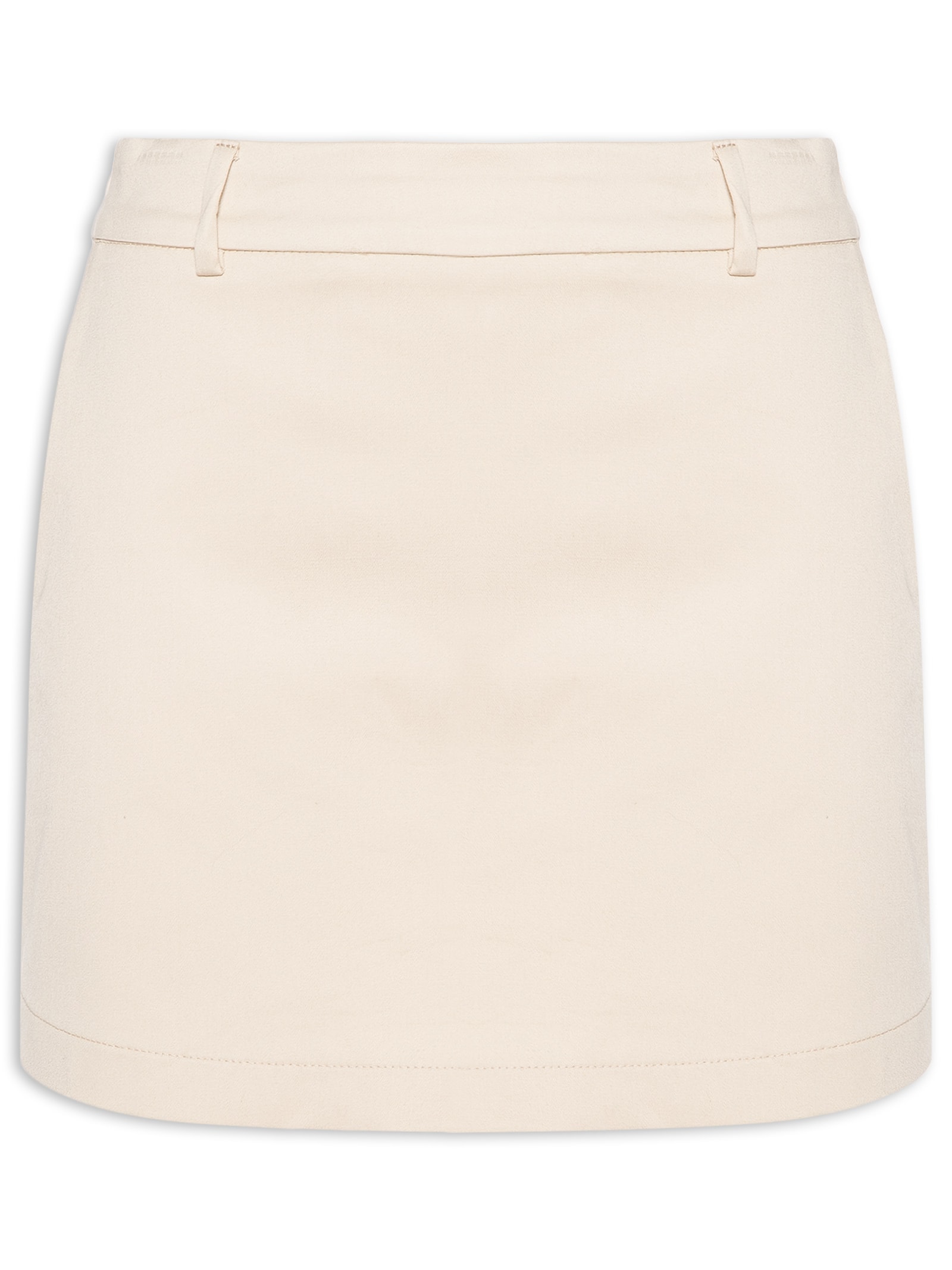 Short Saia Em Sarja Bege Lança Perfume