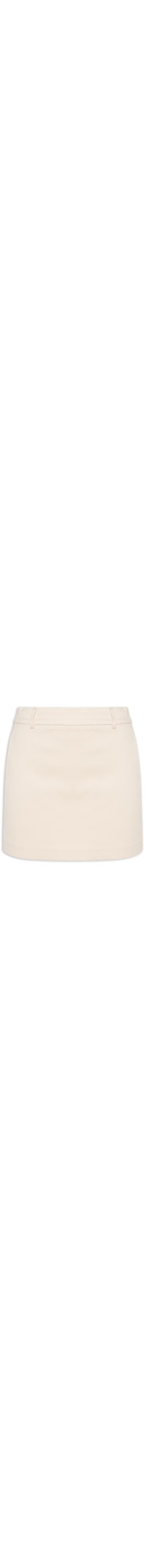 Short Saia Em Sarja - Bege