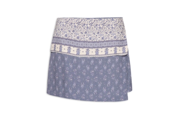 Short Saia Estampa Chilli C - Azul