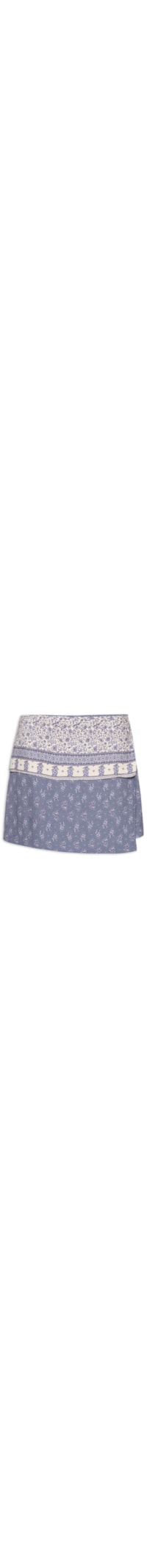Short Saia Estampa Chilli C - Azul