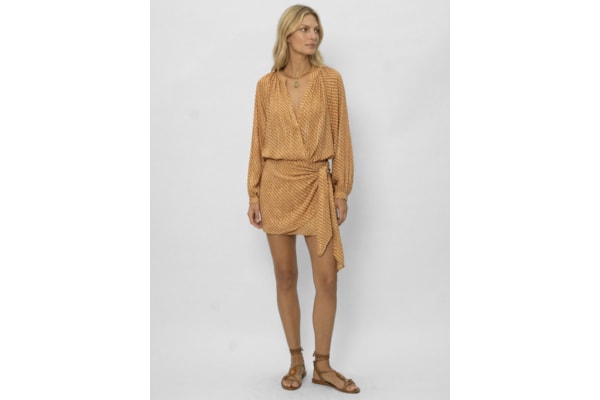 Short Saia Estampa Line - Marrom