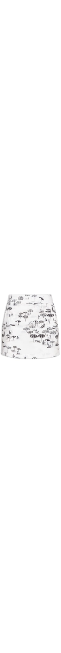 Short Saia Estampa Pé Na Areia - Off White