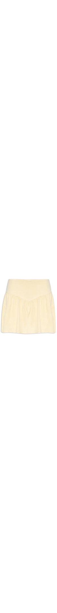 Short Saia Evasê - Amarelo