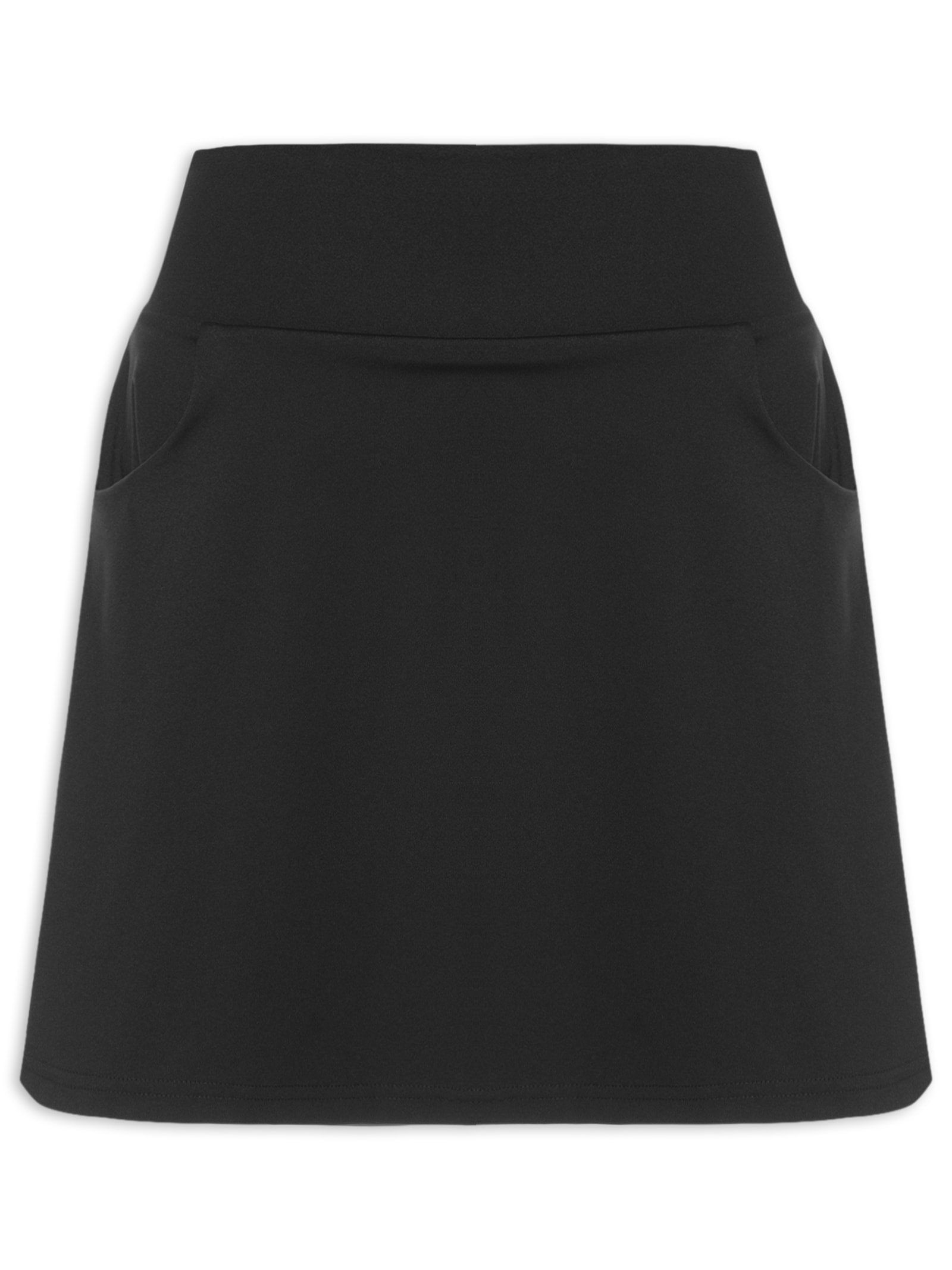 Short Saia Fitness Com Bolso Preto Basiq