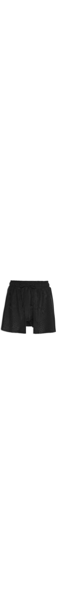 Short Saia Jacquard Louge - Preto
