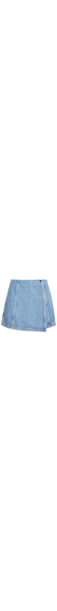 Short Saia Jeans Baby Blue - Azul