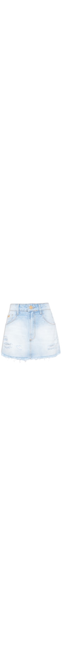 Short Saia Jeans Comfort Super High - Azul