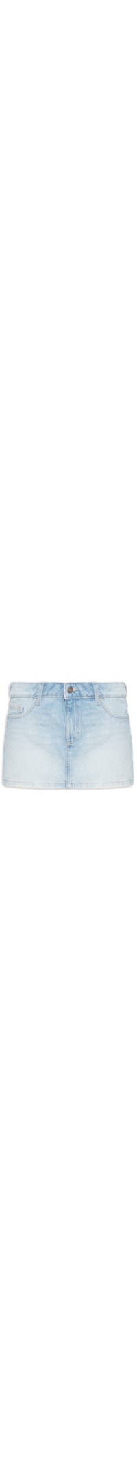 Short Saia Jeans Curta Feminina Original - Azul