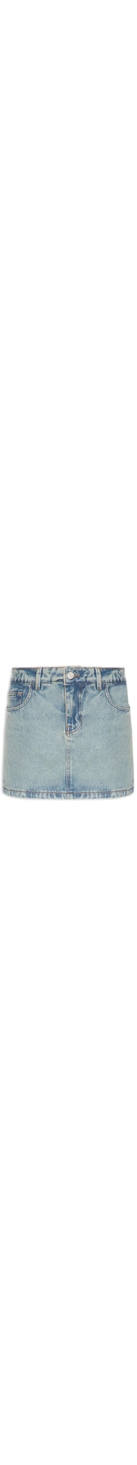 Short Saia Jeans Dirty - Azul