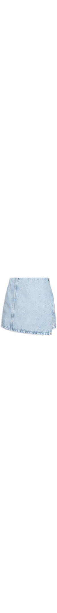 Short Saia Jeans Super High - Azul