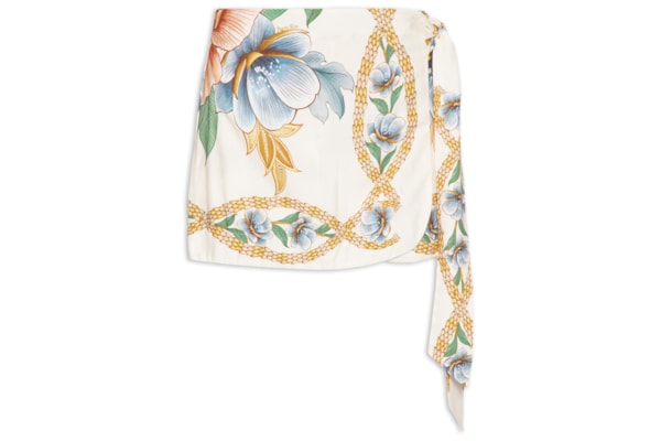 Short Saia Lenço Jardim Real – Bege