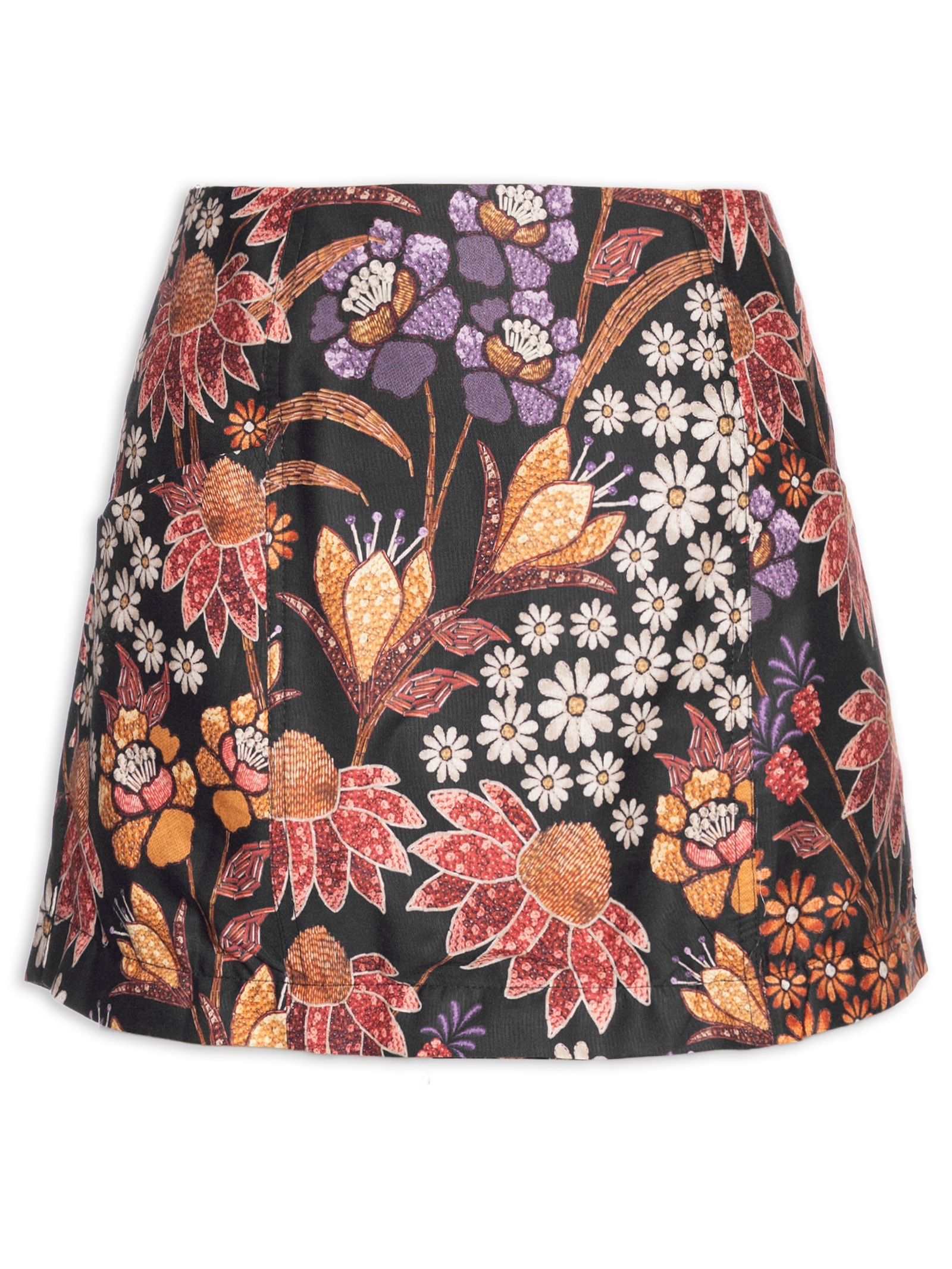 Short Saia Lili Preto Farm