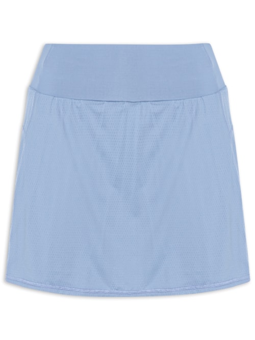 Short Saia Liso - Azul