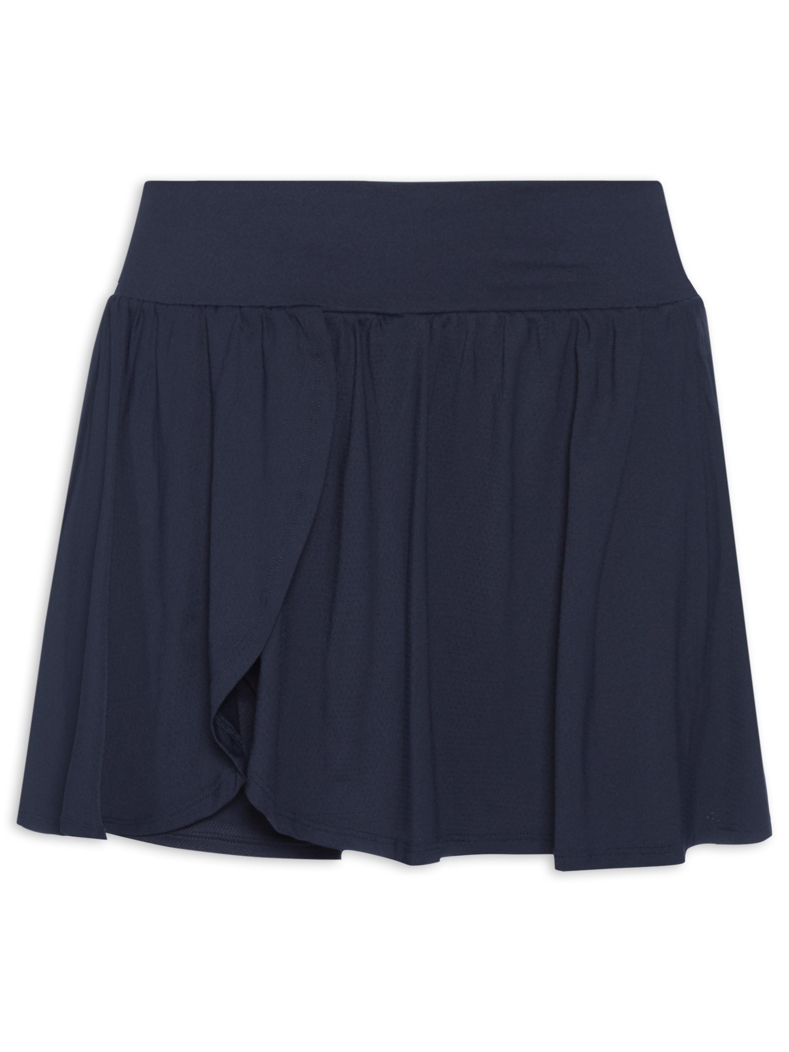 Short Saia Liso Azul Body For Sure