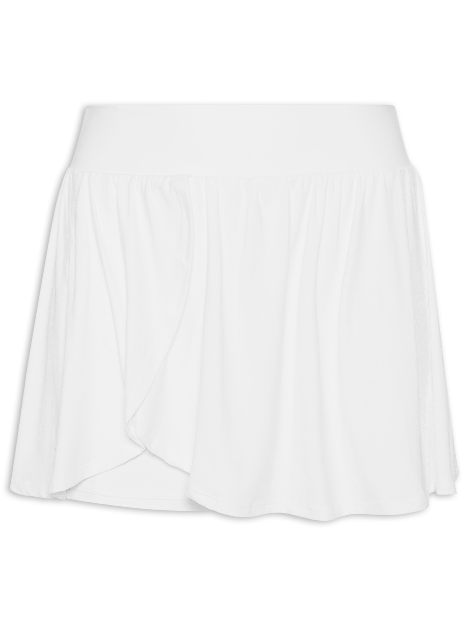 Short Saia Liso Branco Body For Sure