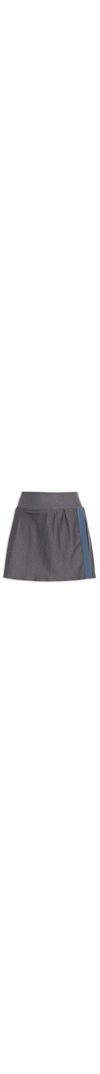 Short Saia Liso - Cinza