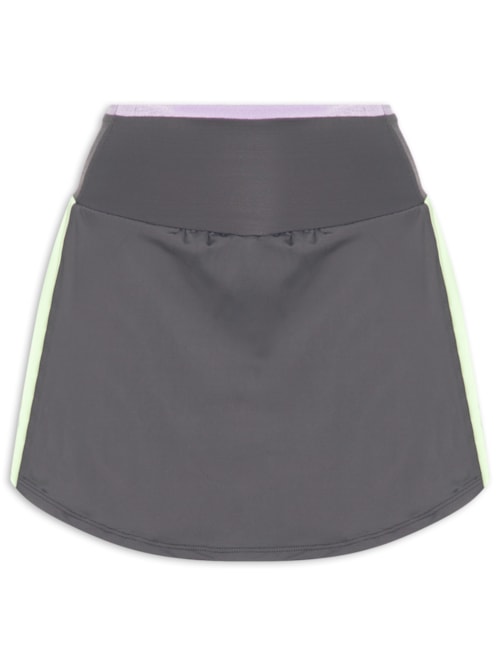 Short Saia Liso – Cinza
