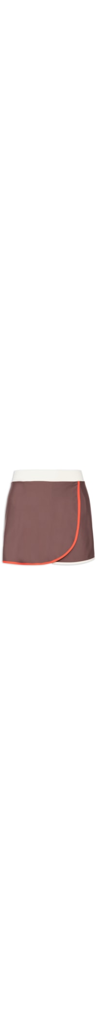 Short Saia Liso - Marrom