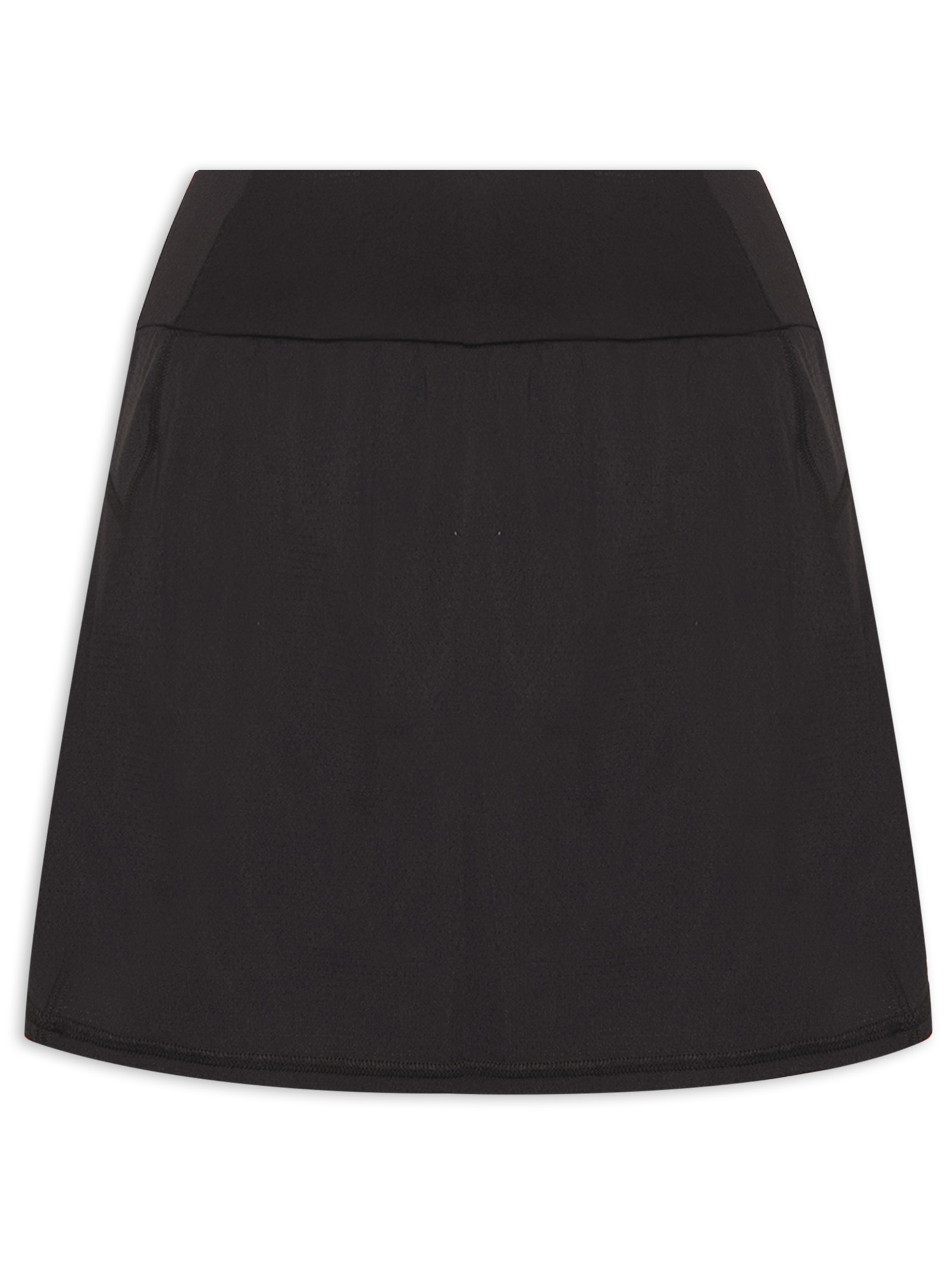 Short Saia Liso Preto Body For Sure