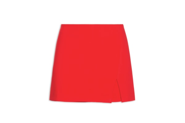 Short Saia Liso - Vermelho