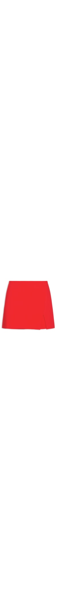Short Saia Liso - Vermelho
