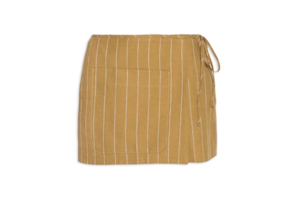 Short Saia Listras - Marrom