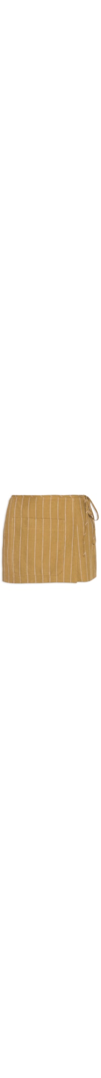 Short Saia Listras - Marrom